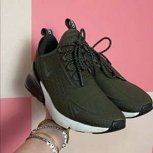 Nike Olive Green and Black Air Max Casual Sneakers